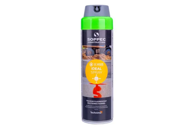 Sprej fluorescenční IDEAL, zelený, 500ml, 12m, Levior 13258 (L13258)