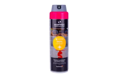 Sprej fluorescenční IDEAL, růžový, 500ml, 12m, Levior 13259 (L13259)