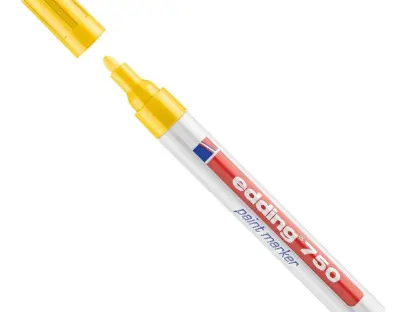 Lakový popisovač 750 žlutý, tloušťka 2,0–4,0 mm Edding