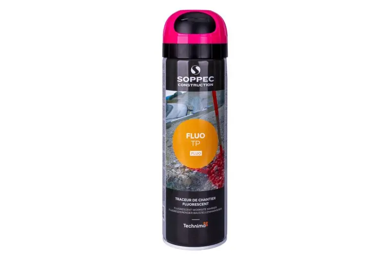 Sprej fluorescenční FLUO, růžový, 500ml, 12m, Levior 13354 (L13354)