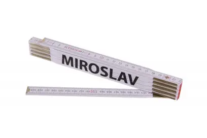 Skládací 2m MIROSLAV (PROFI,bílý,dřevo) (L13409)