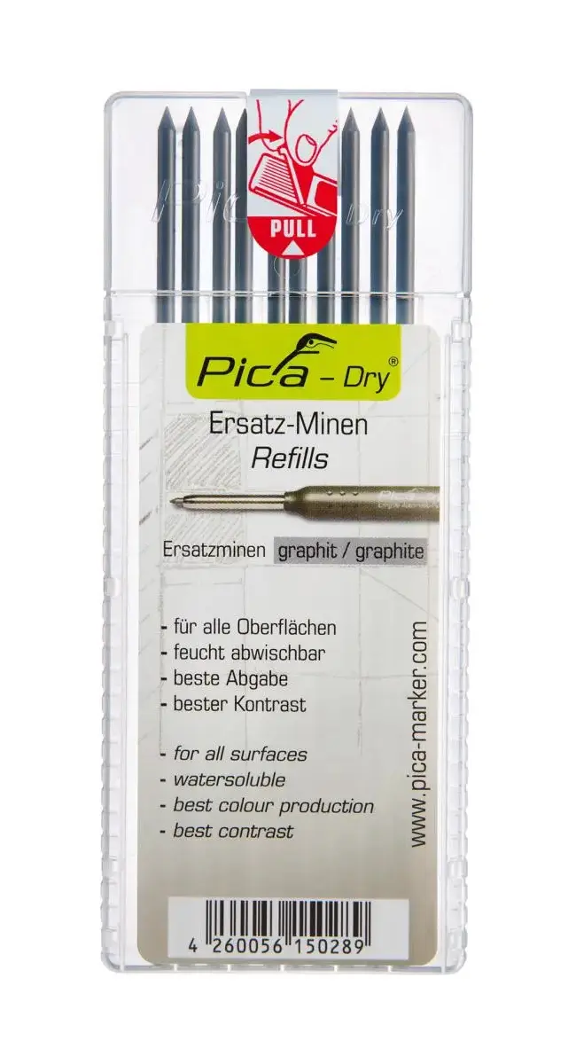 Náhradní tuha pro hloubkový značkovač Pica-Dry grafit Pica 4030 Sada 10 ks