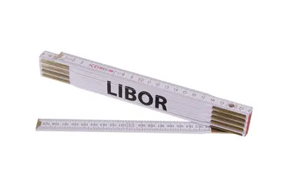 Skládací žebřík 2m LIBOR (PROFI,bílý,dřevo), Levior 13435 (L13435)