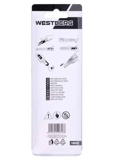 Nůž odlamovací ALU 18mm tlačítková aretace (L16025)