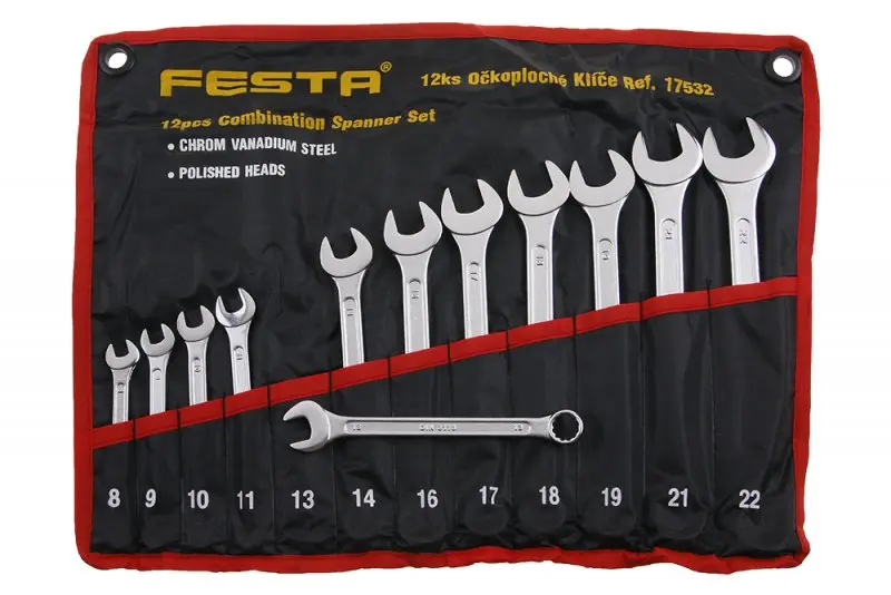 Sada očkoploché klíče 12ks 8-22mm FESTA (L17532)