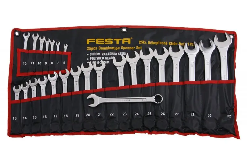 Sada očkoploché klíče 25ks 6-32mm FESTA (L17534)