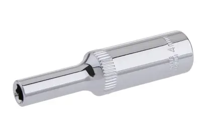 Nástrčná hlavice prodloužená 1/4" CrVa 4mm, FESTA 17860 (L17860)