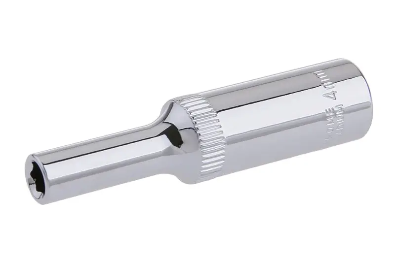 Nástrčná hlavice prodloužená 1/4" CrVa 4mm, FESTA 17860 (L17860)