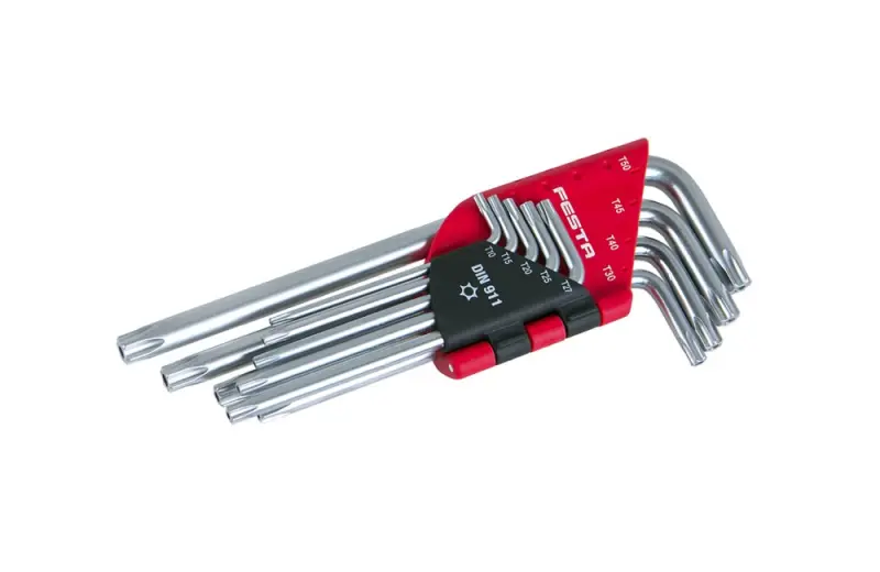 Zástrčné klíče TORX T10-T50 9ks CrVa - 9 dílů, FESTA 18497 (L18497)