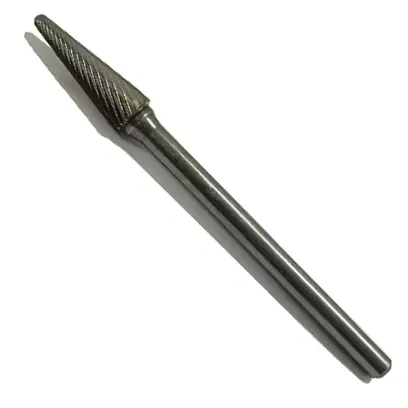 Stopková fréza z tvrdokovu Optima Tools 6 x 12 - 03 mm - kuželová, zaoblená (Z4) (ONKL0612S03)