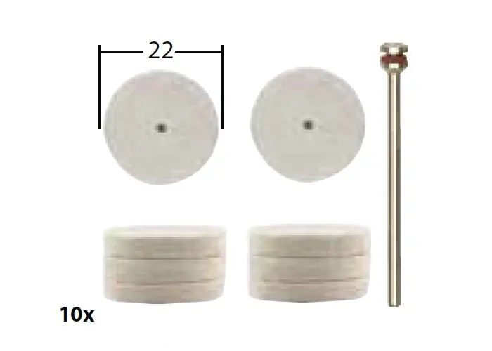 Lešticí kotouče Proxxon. 10 ks (PROX28798)