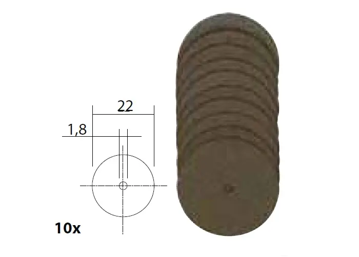 Řezací kotoučky Proxxon. 50 ks (PROX28812)