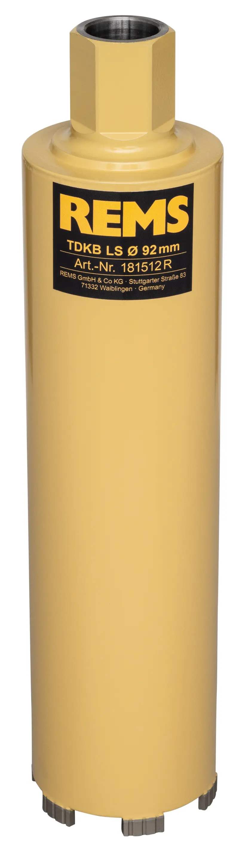 Diamantová jádrová vrtací korunka Rems TDKB LS 92 × 320 × UNC 1&frac14 (REM181512)