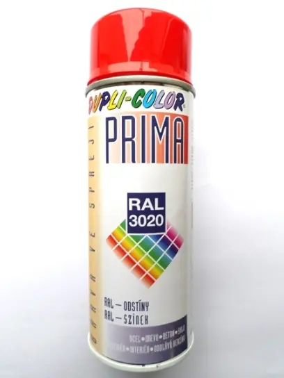 Lesklá barva ve spreji 400 ml Dupli-Color ART RAL 3020 - Dopravní červená (OZ020000357)