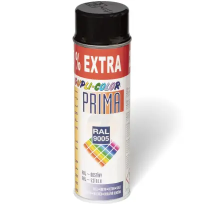 Lesklá barva ve spreji 400 ml Dupli-Color Prima RAL 9005 - Černá (OZ020000359)