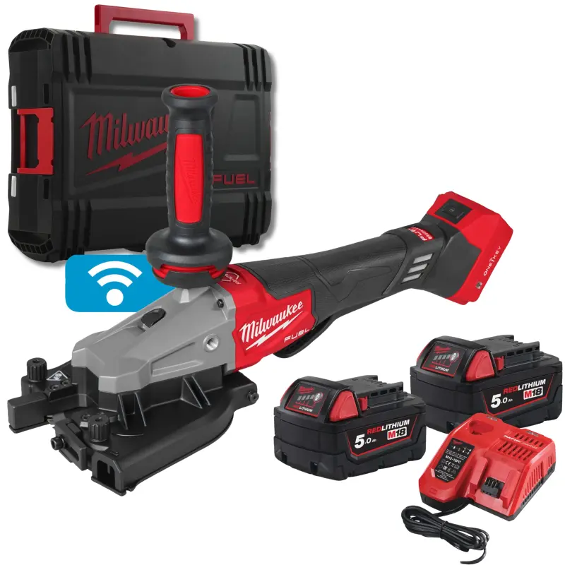 Aku řezačka betonářské výztuže Milwaukee M18 FRBCO32-502X, ONE-KEY, 2x aku M18 B5 + M12-18 FC + kufr, 4933499367