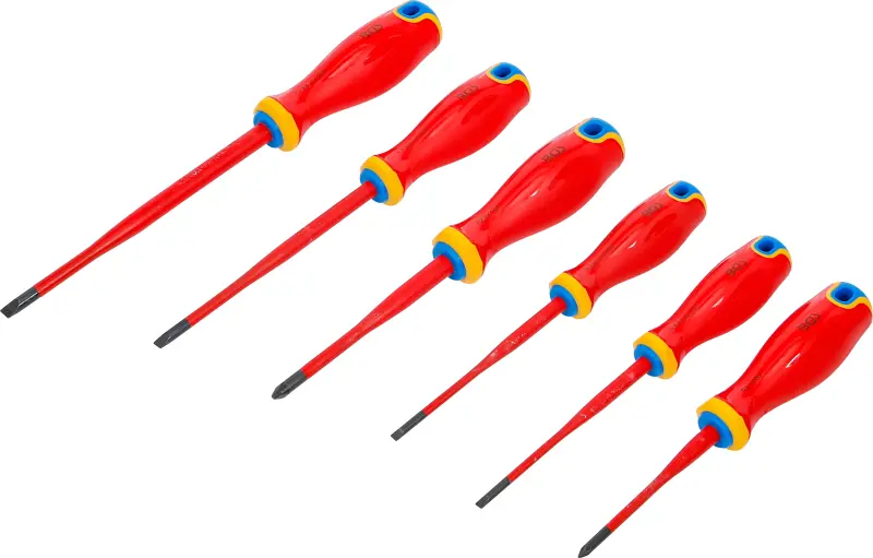 Šroubováky VDE  BGS 35850 extra tenký hrot. Sada 6 ks. (BGS1035850)
