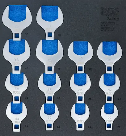 Vložka do díl.voz. 2/3: BGS 74563  Stranové klíče Growfoot 1/2