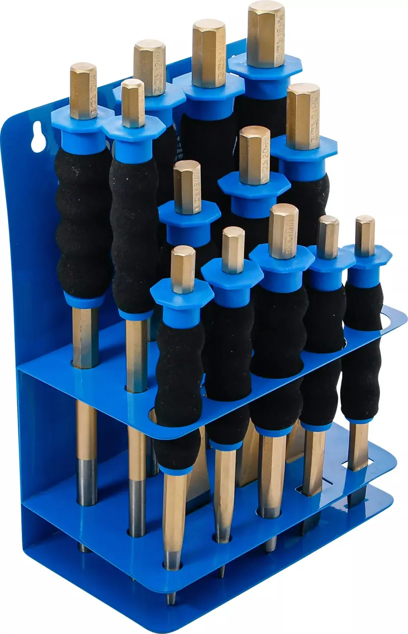 Sada šroubů / středových šroubů / plochých sekáčů s ochranou rukou 13 ks.