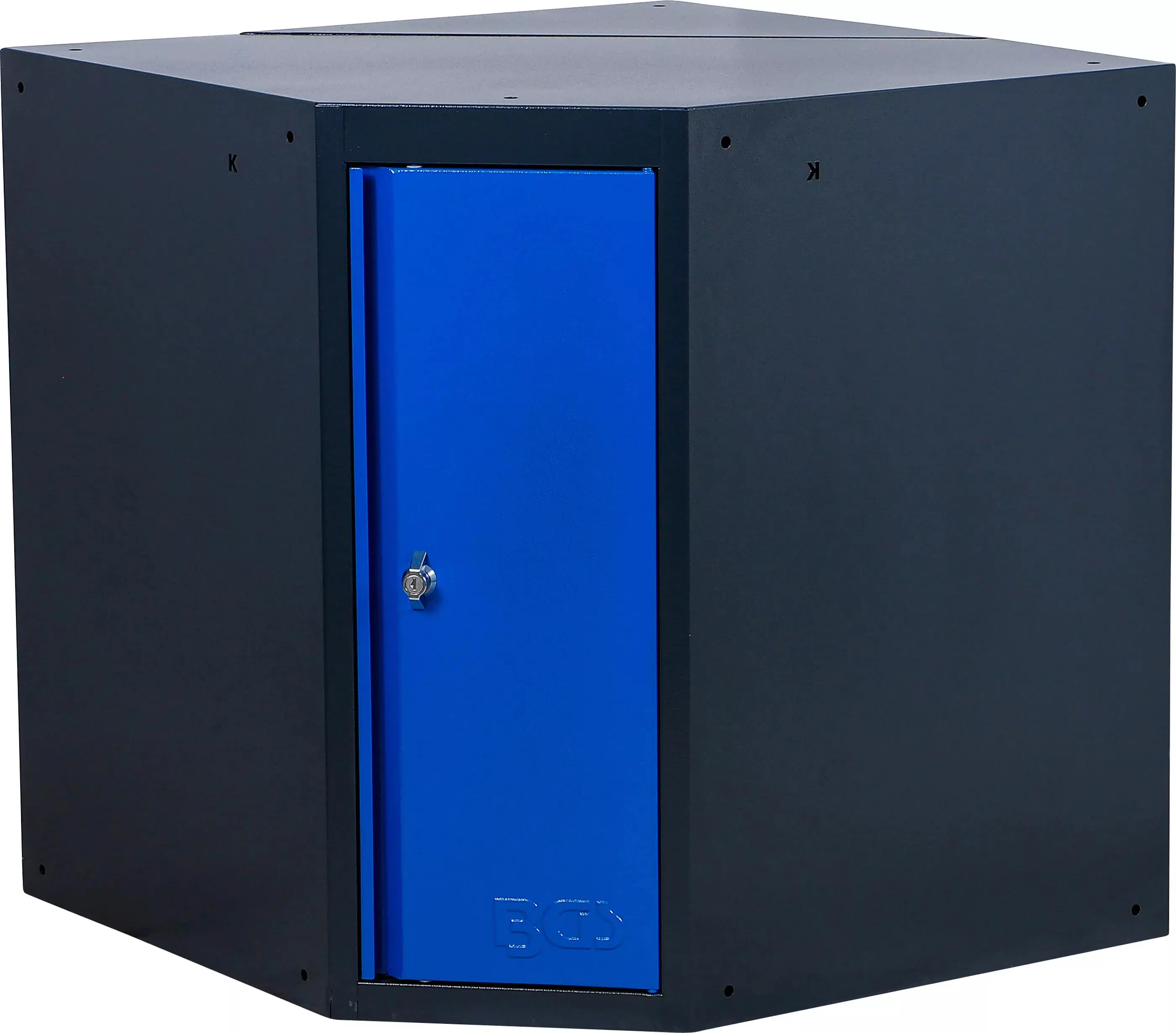 Rohová dílenská skříňka BGS 80203 s jednokřídlými dveřmi (BGS1080203)