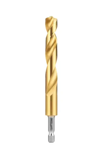 Vrtáky do kovu Milwaukee Shockwave HSS-G TiN Red Hex pr. 12,5 mm (5 ks), MI4932500418