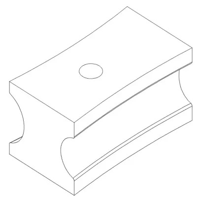 Smýkadlo Bernardo 1 1/2" W (pr.38,1) x 2" W (pr. 50,8) pro BM 60 A (BER066752)