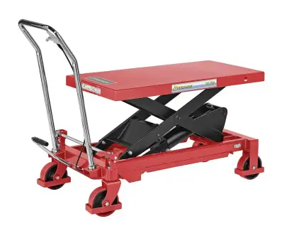 Nůžkový zvedací pojízdný stůl Bernardo BS 750 s hydraulickým zvedacím zařízením (BER071097)