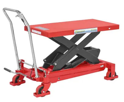 Nůžkový zvedací pojízdný stůl Bernardo BS 1000 s hydraulickým zvedacím zařízením (BER071098)