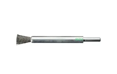 Štětcové kartáče 12x20x120 mm Milwaukee pro přímé brusky s vlnitým nerezovým drátem INOX 0,3 mm (3 ks), upnutí 6 mm, 4932501727