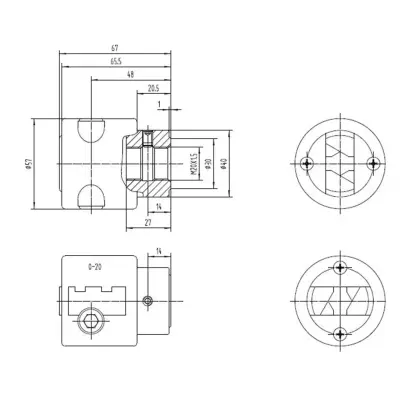 Sklíčidlo Westcott pr. 0 ÷ 20 mm pro Bernardo LBM 220 / LBM 350 T (BER101012)