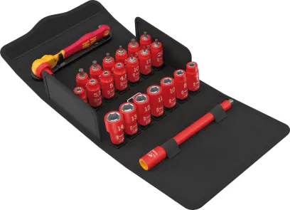 Wera 004967 Gola sada 1/4" s ráčnou Zyklop 8100 SA VDE, metrická