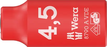 Wera 005929 Nástrčná hlavice 1/4" 4,5 mm 8790 A VDE izolovaná, dlouhá