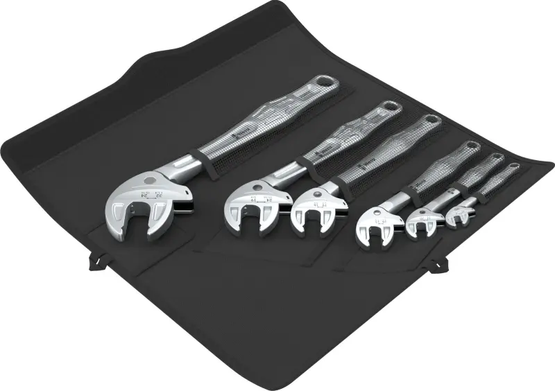 Wera 020111 Samonastavitelné otevřené klíče s ráčnou (7 ÷ 32 mm nebo 1/4"-1 1/4") 6004 Joker - 6 ks