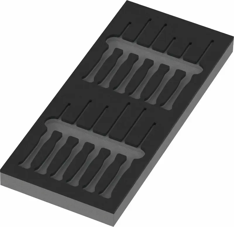 Wera 137318 Pěnová vložka 9816 Prázdná pro šoubováky Kraftform Micro Set 2 - 13 ks (W05137318001), W05137318001