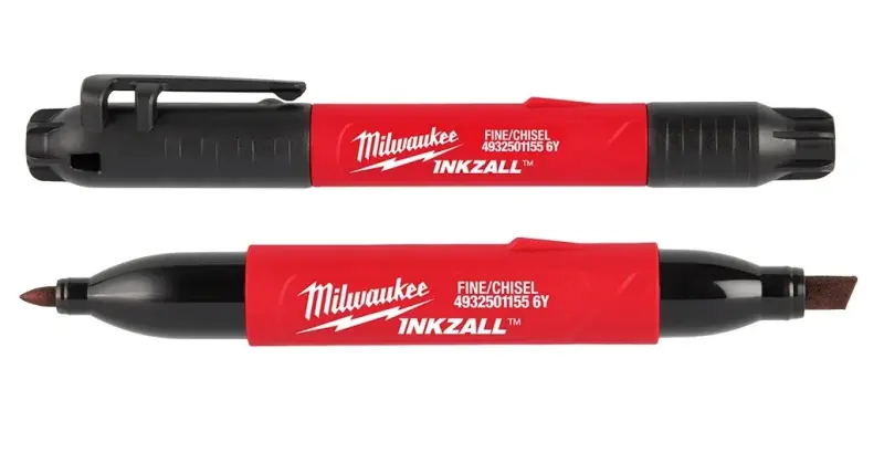 Značkovač Milwaukee INKZALL, oboustranný - jemný/plochý, 4932501155