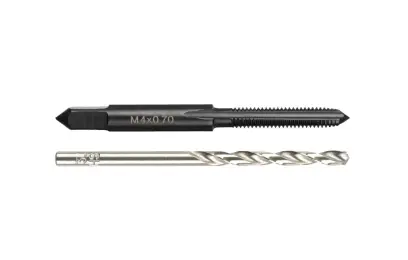 Milwaukee metrický závitník M4-0,7mm s přímými drážkami s vrtákem 3,3mm, 4932500635