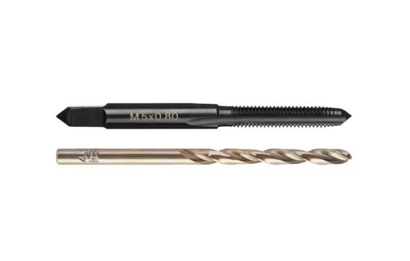 Milwaukee metrický závitník M5-0,8mm s přímými drážkami s vrtákem 4,2mm, 4932500636