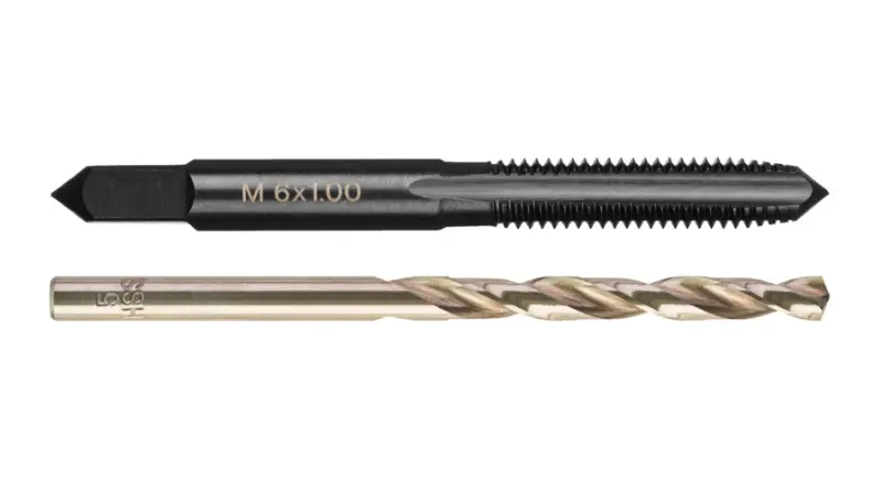 Milwaukee metrický závitník M6-1,0mm s přímými drážkami s vrtákem 5,0mm, 4932500637