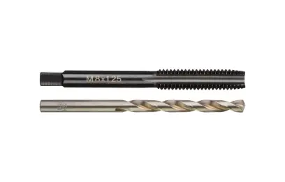 Milwaukee metrický závitník M8-1,25mm s přímými drážkami s vrtákem 7,0mm, 4932500638