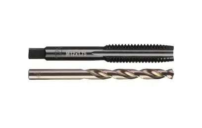 Milwaukee metrický závitník M12-1,75mm s přímými drážkami s vrtákem 10,2mm, 4932500640