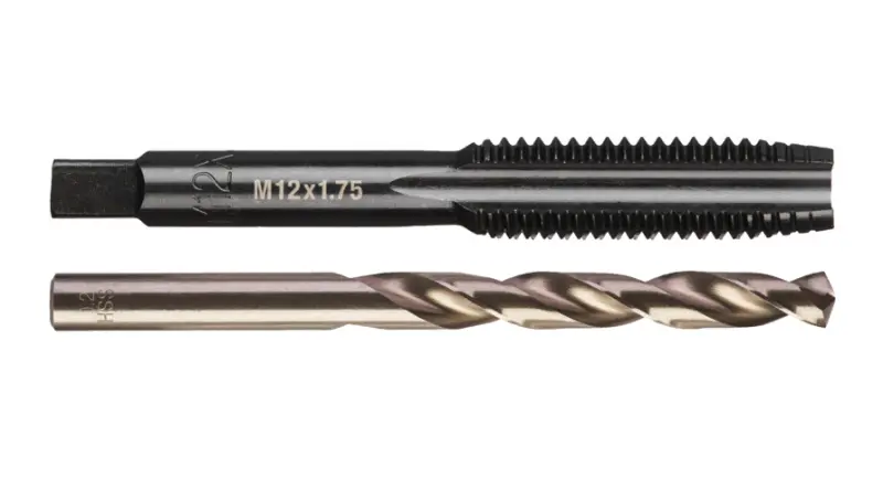 Milwaukee metrický závitník M12-1,75mm s přímými drážkami s vrtákem 10,2mm, 4932500640