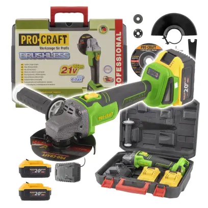 Aku úhlová bruska Procraft PWA216, 125mm