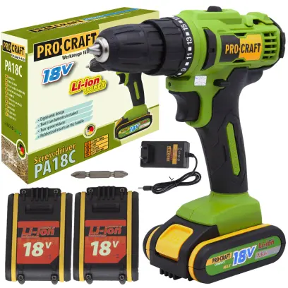 Aku vrtací šroubovák Procraft PA18C