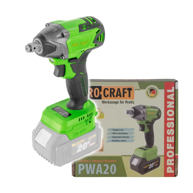 Aku rázový utahovák Procraft PWA20 bez akumulátoru a nabíječky | PWA20