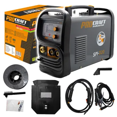 Svařovací poloautomatický invertor (CO2) MIG/MAG, MMA Procraft SPI-320 (20-160A) (PRCSPI-320)