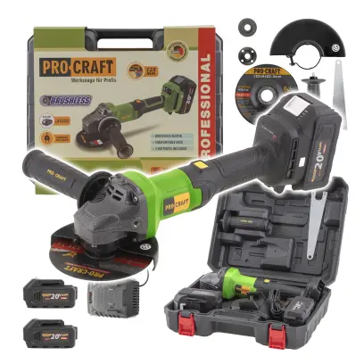 Aku úhlová bruska Procraft PGA20, 125mm | PGA20