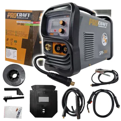 Svařovací poloautomatický invertor (CO2) MIG/MAG, MMA Procraft SPI-380 (20-180A) (PRCSPI-380)