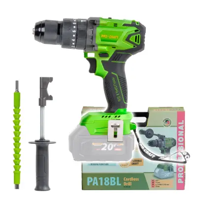 Aku vrtací šroubovák s příklepem Procraft PA18BLbb | PA18BL-BB