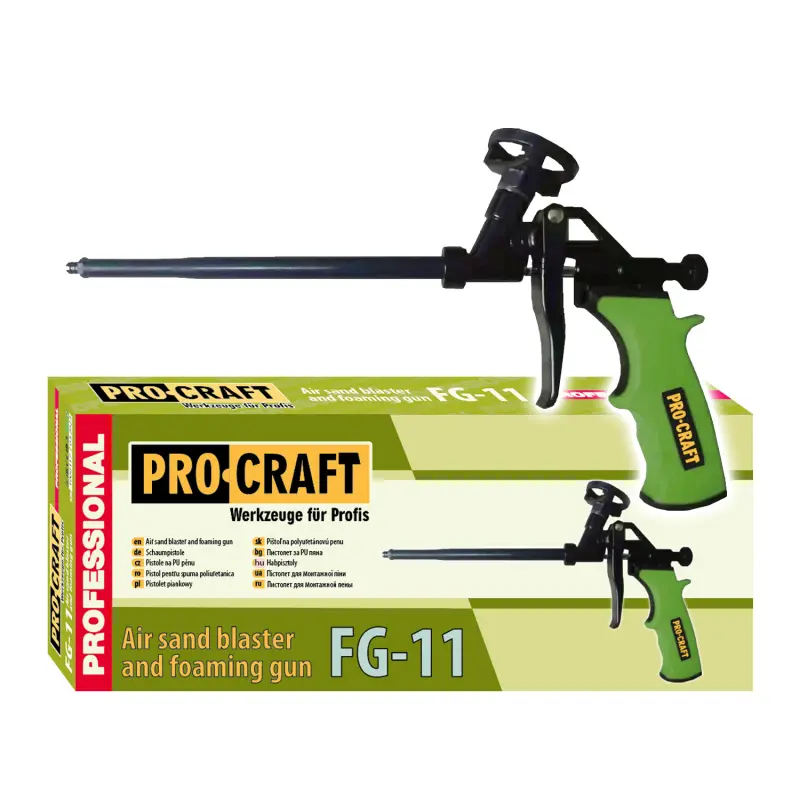 Pistole na PU pěnu s teflonovým povrchem KOMFORT Procraft FG11 | FG-11