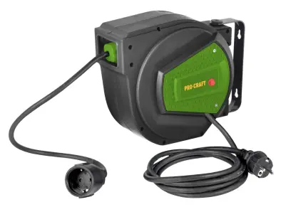 Samonavíjecí prodlužovací kabel Procraft, buben 230V EK15 (PRCEK15)